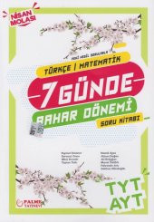 Palme Yayınları TYT AYT Türkçe Matematik 7 Günde Bahar Dönemi Soru Kitabı - 1