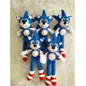 Amigurumi Sonic boom süper Sonic mavi kirpi çizgi karakter hediyelik oyuncak - 1