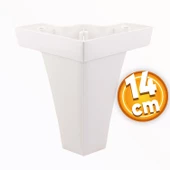 Venüs Lüks Mobilya Kanepe Sehpa Tv Ünitesi Koltuk Ayağı 14 Cm Beyaz Baza Ayakları thumbnail 1