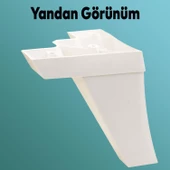 Venüs Lüks Mobilya Kanepe Sehpa Tv Ünitesi Koltuk Ayağı 14 Cm Beyaz Baza Ayakları thumbnail 6