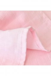 Bibaby Müslin Battaniye Pretty Rabbit Bambu Pembe 100x130 cm. - 5