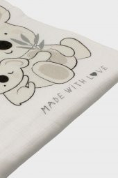 Bibaby 64391 Bambu Koala Kız Erkek Bebek Çok Amaçlı Müslin Battaniye - 3