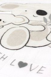 Bibaby 64391 Bambu Koala Kız Erkek Bebek Çok Amaçlı Müslin Battaniye - 4