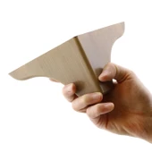 Bellona Rose Mobilya Kanepe Koltuk Puf Koltuk Ayağı 9.5 Cm Açık Kahverengi Baza Ayakları - 5