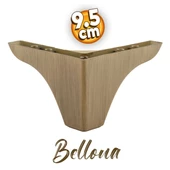 Bellona Rose Mobilya Kanepe Koltuk Puf Koltuk Ayağı 9.5 Cm Açık Kahverengi Baza Ayakları - 1