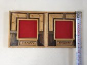 Çiftli Bambu Fotoğraf Çerçevesi 4,5x4,5 cm - 8