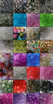 Rengarenk Plastik Boncuk 70 Kg - Renkli Takı Malzemesi - 3