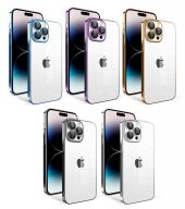 Apple iPhone 14 Pro Kılıf Kamera Korumalı Renkli Çerçeveli Jarga Kapak - 1