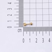 Tektaş 14 Ayar Altın Tragus Küpe - 5