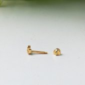 Hilal 14 Ayar Altın Tragus Küpe - 3