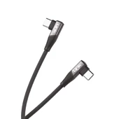 Linktech K595 Safe 60W Type-C - Type-C 90 Derece Data/Şarj Kablosu 1.5mt - 5