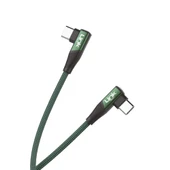 Linktech K595 Safe 60W Type-C - Type-C 90 Derece Data/Şarj Kablosu 1.5mt - 6
