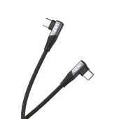 Linktech K595 Safe 60W Type-C - Type-C 90 Derece Data/Şarj Kablosu 1.5mt - 3