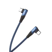 Linktech K595 Safe 60W Type-C - Type-C 90 Derece Data/Şarj Kablosu 1.5mt - 4