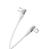 Linktech K595 Safe 60W Type-C - Type-C 90 Derece Data/Şarj Kablosu 1.5mt - 2