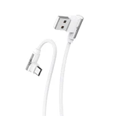 Linktech K592 Safe Micro USB 90 Derece Data/Şarj Kablosu 3A 1.5mt - 2