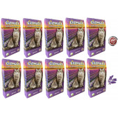 CatMozz Lavander Aktif Karbon Kedi Kumu Lavantalı Koku Giderici Koku Kontrolü Topaklanma 30 Gr X 10 Adet - 1