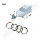 Audi A1 Ön Panjur  Arma Logo 8T0853605 - 5
