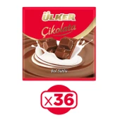 Ülker 60 gr 36lı Paket Sütlü Kare Çikolata - 1