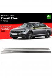Vw Passat B8 Krom Paslanmaz Çelik Cam Çıtası 4 Parça 2015 ve Üzeri - 4