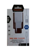 Megatech CC01 (CC22-M3 ) 2in1 5v-3.0 Ev Şarj+ Micro Kablo Hızlı Şarj - 1