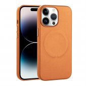 KNY Apple İphone 14 Pro Kılıf Magsafeli Suni Deri Derix Kapak Taba - 1