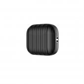 KNY Apple Airpods Pro 2. Nesil İçin Çizgi Desenli Silikon Kılıf Siyah - 1