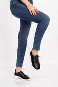 Artı-Artı031-0082 Kadın Hakiki Deri Ortopedik Siyah Sneaker Ayakkabı - 1