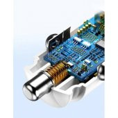 Baseus QC3.0 5A 30W Çift USB Araç Çakmaklık Şarjı Araç Şarjı Led Işıklı Hızlı Şarj Oto Çakmaklık - 5