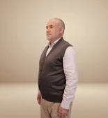 KEHİLA Erkek Füme Baba Yeleği Önden Zarif Düğmeli Klasik Çift Cepli Rahat Kesim Ince Yün Triko - 5