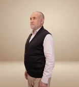 KEHİLA Erkek Lacivert Baba Yeleği Önden Zarif Düğmeli Klasik Çift Cepli Rahat Kesim Ince Yün Triko - 5