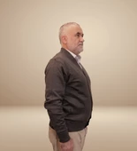 KEHİLA Erkek Füme Baba Hırkası Önden Zarif Düğmeli Klasik Çift Cepli Rahat Kesim Ince Yün Triko - 4