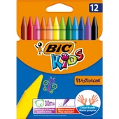 Bic Kids Plastidecor Silinebilir Elleri Kirletmeyen Pastel Boya 12 Renk thumbnail 1