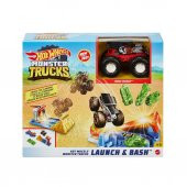 GVK08 Hot Wheels Monster Trucks Fırlat ve Çarpış Oyun Seti - 1