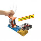 GVK08 Hot Wheels Monster Trucks Fırlat ve Çarpış Oyun Seti - 4