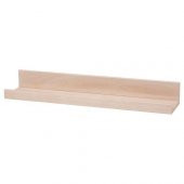 Duvar Rafı Huş Görünümlü Natürel Renk MeridyenDukkan 55 cm Çerçeve-Dekorasyon Rafı - 1
