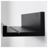 Duvar Rafı Modern Siyah Renk MDF MeridyenDukkan 55 cm Çerçeve-Dekorasyon Rafı - 4