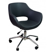 Ofis Koltuğu Döküm Süngerli Antrasit Suni Deri Örümcek Yıldız Ayaklı - 1