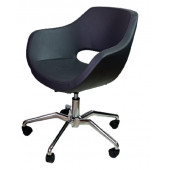 Ofis Koltuğu Döküm Süngerli Antrasit Suni Deri Örümcek Yıldız Ayaklı - 4