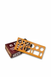 Yıldızlar Geometrik Şablon Cetvelli Atatürklü 25 CM 40 - 1