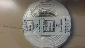 ÖZNUR KABLO TTR 2X1 mm BEYAZ TAM BAKIR 100 MT ÇOK TELLİ YUMUŞAK KABLO - 1