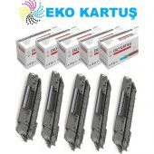 Eko Kartuş Canon I-Sensys MF-6140DN CRG-719) Ekonomik Avantajlı 5’li Paket Muadi Toner - 1