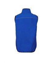 Softshell Yelek Saks Mavi - Slim Fit thumbnail 2