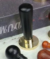 Ahşap Mum Mühürü Sapı Siyah Ağaç G11 Özel Tasarım M8 Dişli thumbnail 9