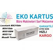 Eko Kartuş Lexmark MX310-MX410-MX510-MX511 (60F5H00 605H) 10000 Sayfa Siyah Muadil Toner - 3
