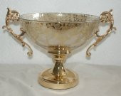 Fly DEKORATİF ÜRÜNLER > Salon Takımları-ALTIN DESENLİ DEK.CAM KASE - 1