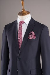 Sarar Interview Koyu Lacivert Slim Fit Takım Elbise - 2