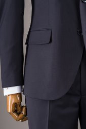 Sarar Interview Koyu Lacivert Slim Fit Takım Elbise - 6