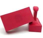 Mühür Kauçuk Alaşım Kırmızı Kaşe Dikdörtgen 20x30mm thumbnail 3