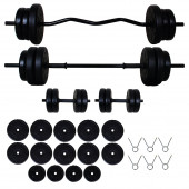 68 Kg Z-Bar Halter Seti Ve Dambıl Seti - 1